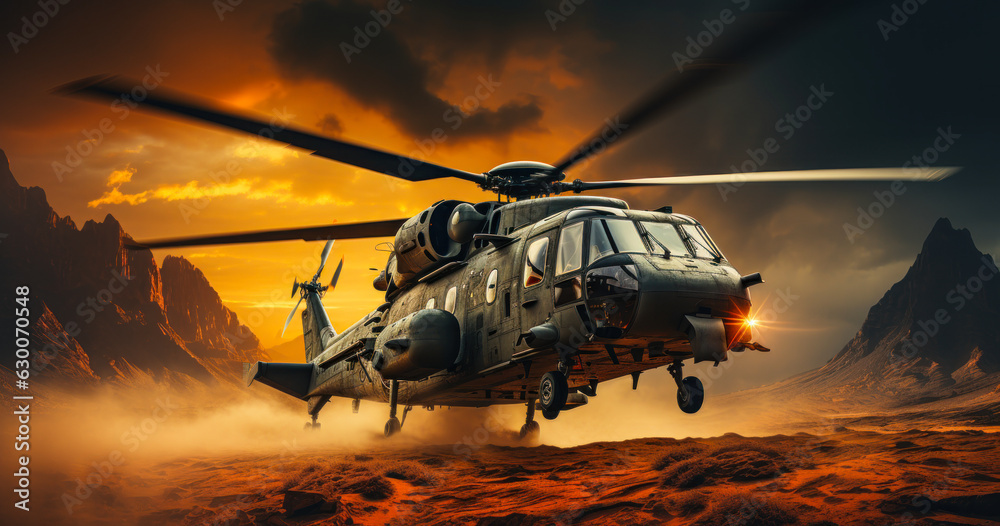Desert Defense: Army Helicopter Landing Desert Defense: Army Helicopter Landing