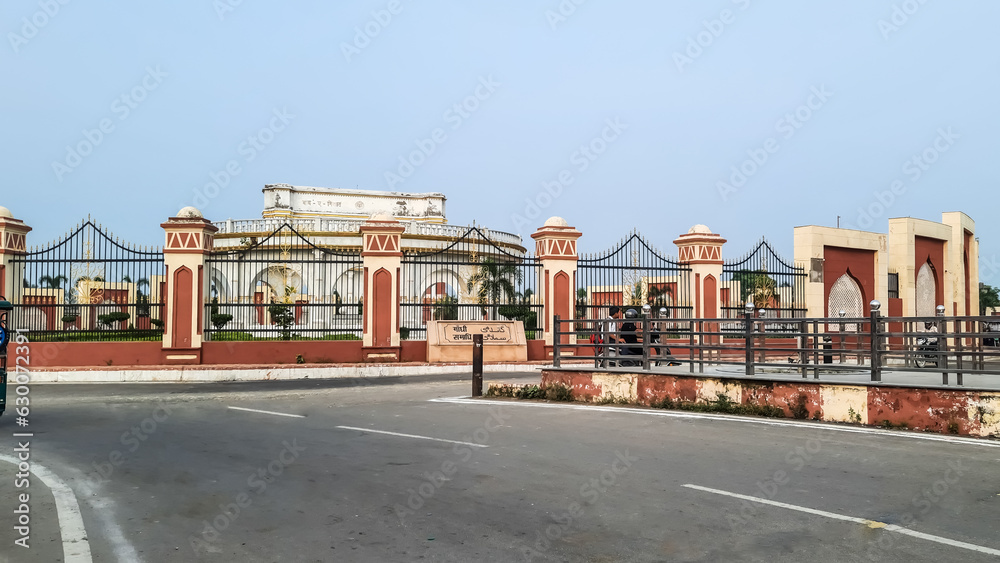 Obraz premium beautiful building of gandhi samandhi rampur 