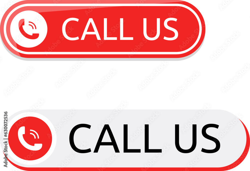 Call us button. Phone with call number. Contact button. Phone with call number. Icon for support or service. Call us button. Phone with call number. Contact button. Phone with call number. Icon for support or service.