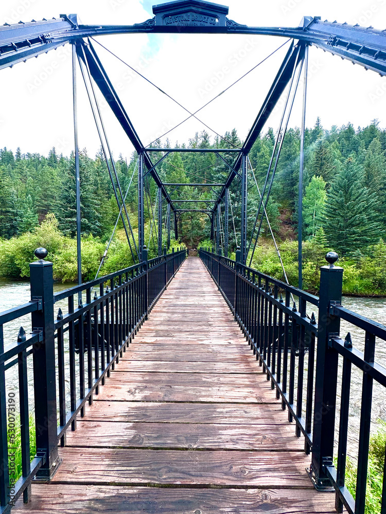 Obraz premium Keystone Bridge in McGraw Memorial Park