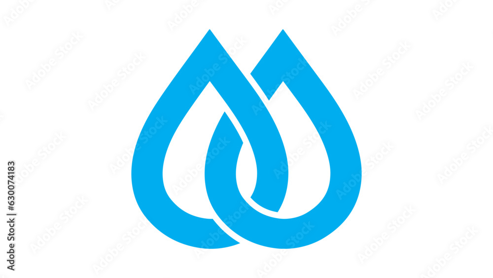 Symbol of two intersecting drops of water. Abstract vector logo design template. icon, symbol and mark design. Water logo. water drip icon for your business use. Symbol of two intersecting drops of water. Abstract vector logo design template. icon, symbol and mark design. Water logo. water drip icon for your business use.