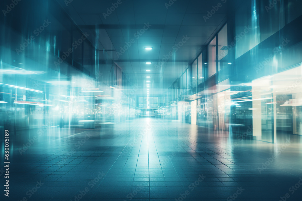 Photograph of an Hospital Background with blurry effects, healthcare concept advertisement