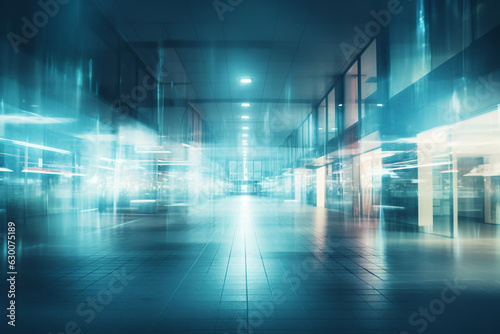 Photograph of an Hospital Background with blurry effects  healthcare concept advertisement