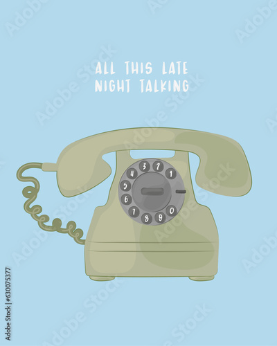 Late Night Talking Vintage Phone