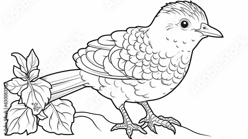 Wallpaper Mural 
coloring book for children with birds, coloring with felt-tip pens and pencils on the theme of ornithology.
The development of fine motor skills in children. Generative AI Torontodigital.ca
