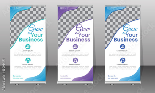 Roll up banner template