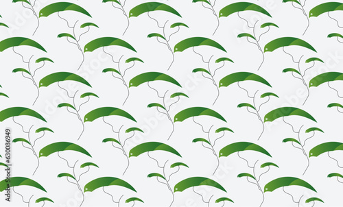 Abstract leaf, green bird geometric simple minimalistic seamless patterns design. seamless,  flowers. pattern design