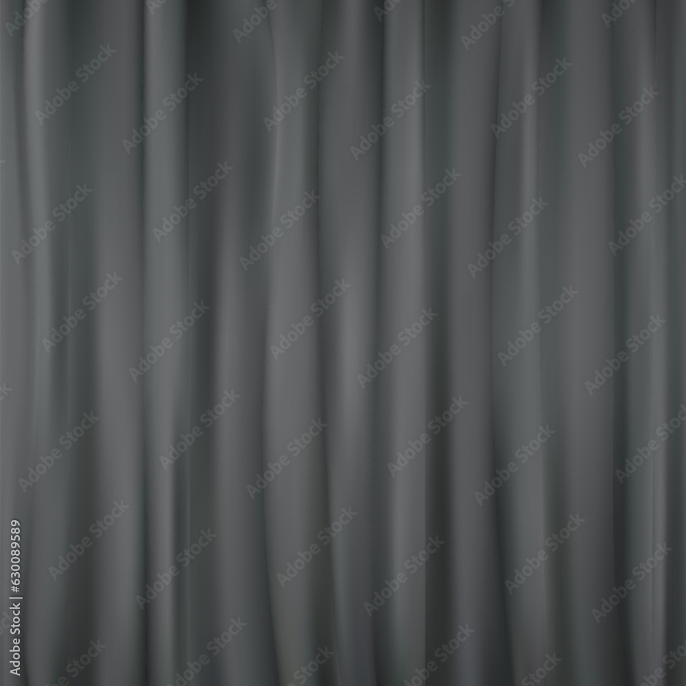 Obraz premium Wrinkled hoodie fabric, space for text, waves on black cotton fabric, grey melange, close-up hoodie, close-up sweater, Fabric backgroun. eps 10d texture, cotton fabric