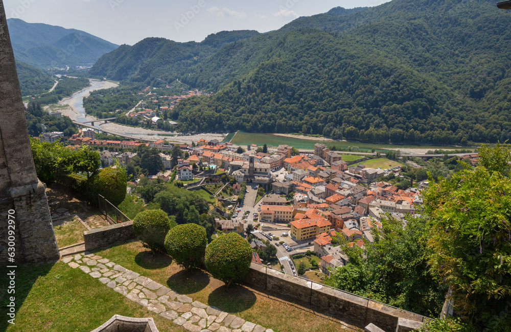 Varallo - The town from Basilica del Sacro Monte.