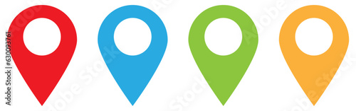 Location map icon set. Design can use for web and mobile app. Vector illustration