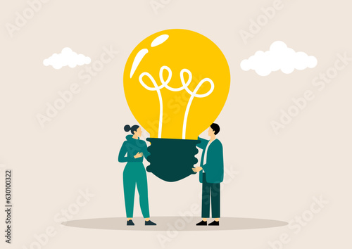Creative design. Business people, managers, analytics of the company working together on profitable business growth. Developing ideas, strategies, plans. Concept of career, teamwork.
