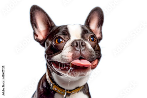 Happy french bulldog isolated on transparent background. PNG © Katynn