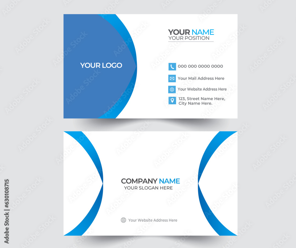 Professional and elegant business card. Professional and elegant business card.