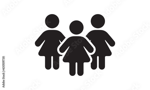 group of women people icon  group icon vector  people icon vector  group people icon