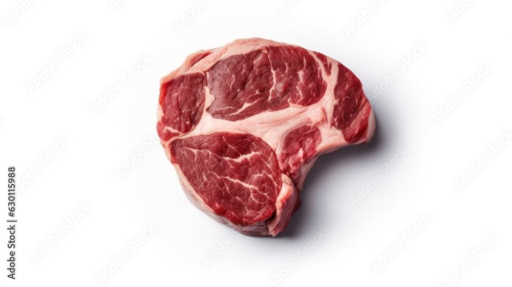 Obraz premium Fresh raw beef steaks. Generative AI