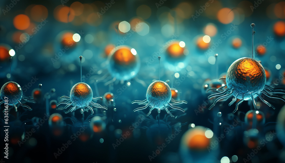 High quality stock photography a virus,depth, copy space High quality stock photography a virus,depth, copy space