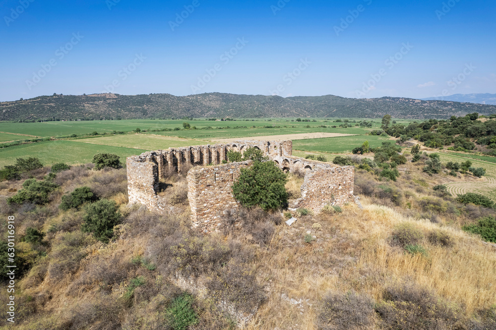 Ruins of the ancient city Myus (Myos) located in present Soke, Turkey