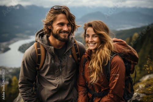 young couple exploring Canada - people photography