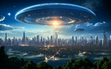 A UFO flew over the city.  Generative AI