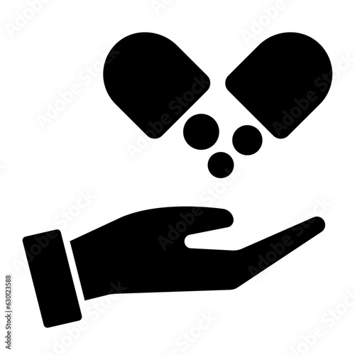 Drug Addiction Glyph Icon