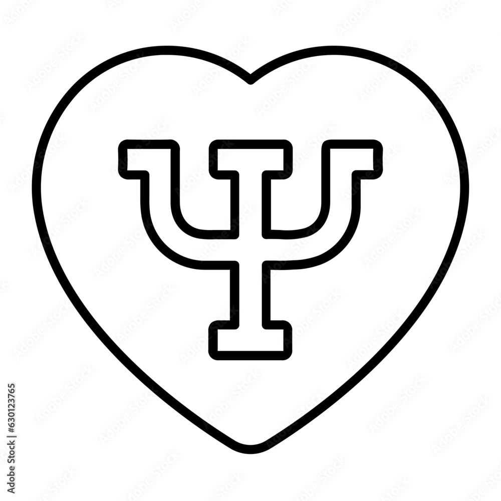 Obraz premium Heart Therapy Line Icon