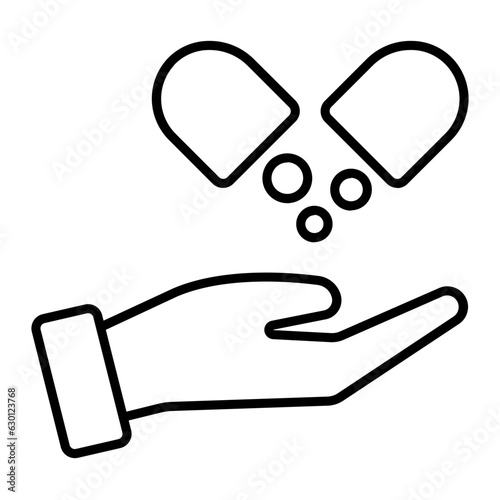 Drug Addiction Line Icon