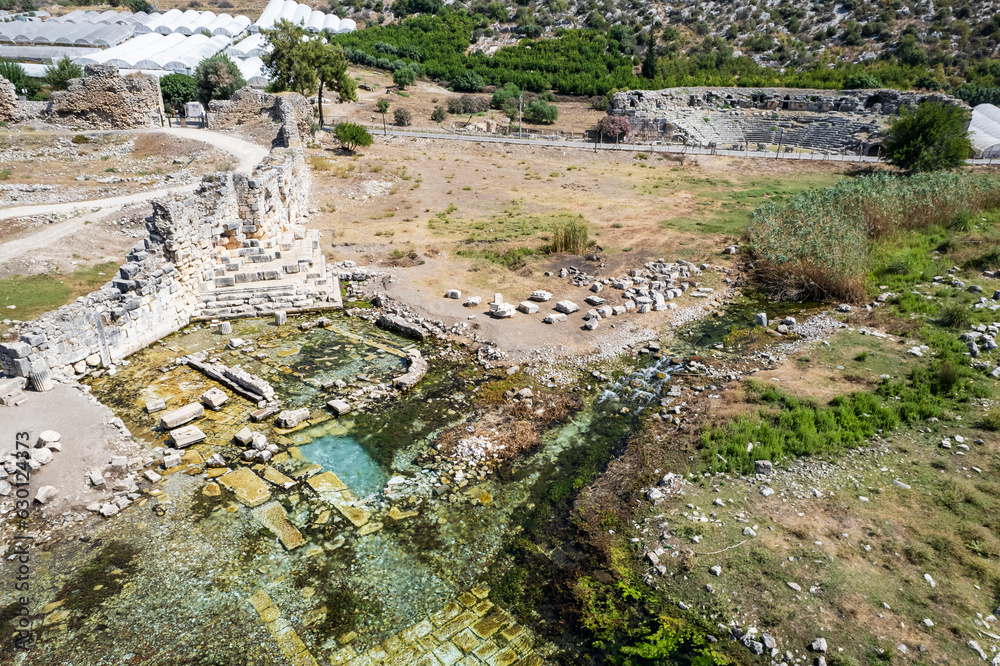The Ancient Theater in Lmyra, Antalya.
