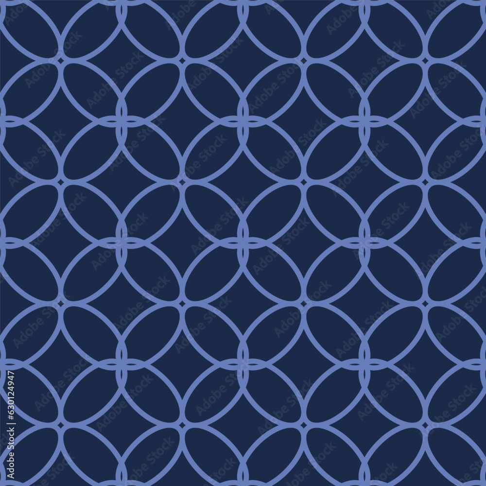 Fototapeta premium Vector. Seamless mediterranean geometric pattern, ornamental swatches. Talavera template. Portuguese Azulejo. Turkish decoration. Moroccan mosaic. Spanish porcelain. Ceramic dishes, folk ornament.