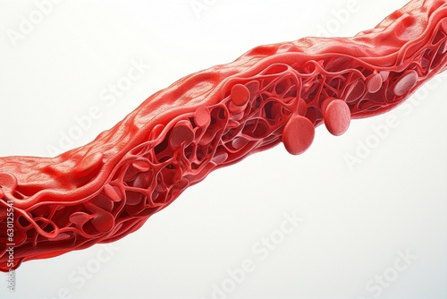 The artery isolated on a white background/