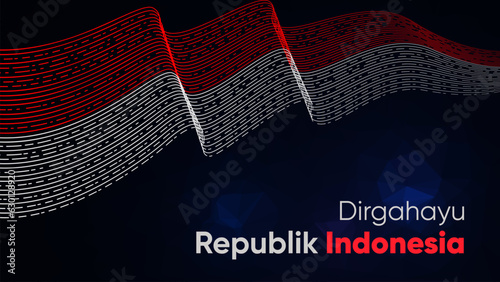 Indonesia Flag Merah Putih photo