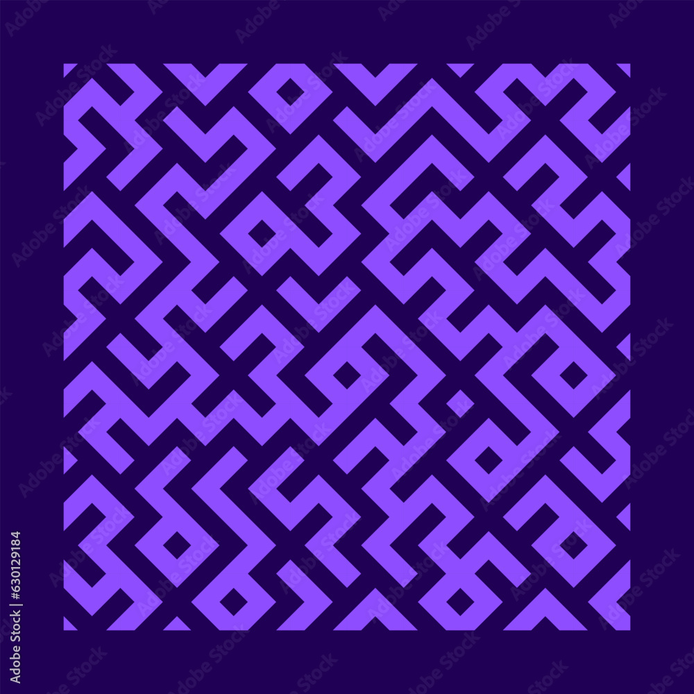 Abstract Maze Mosaic Background Abstract Maze Mosaic Background