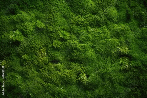 Lush moss texture background, velvety and vibrant green surface, natural forest floor backdrop, refreshing and invigorating