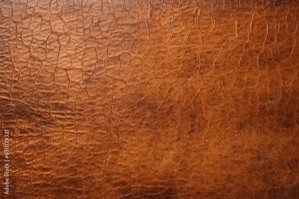 Rugged leather texture background, worn-out and distressed animal hide, vintage brown and tan surface, rugged and timeless