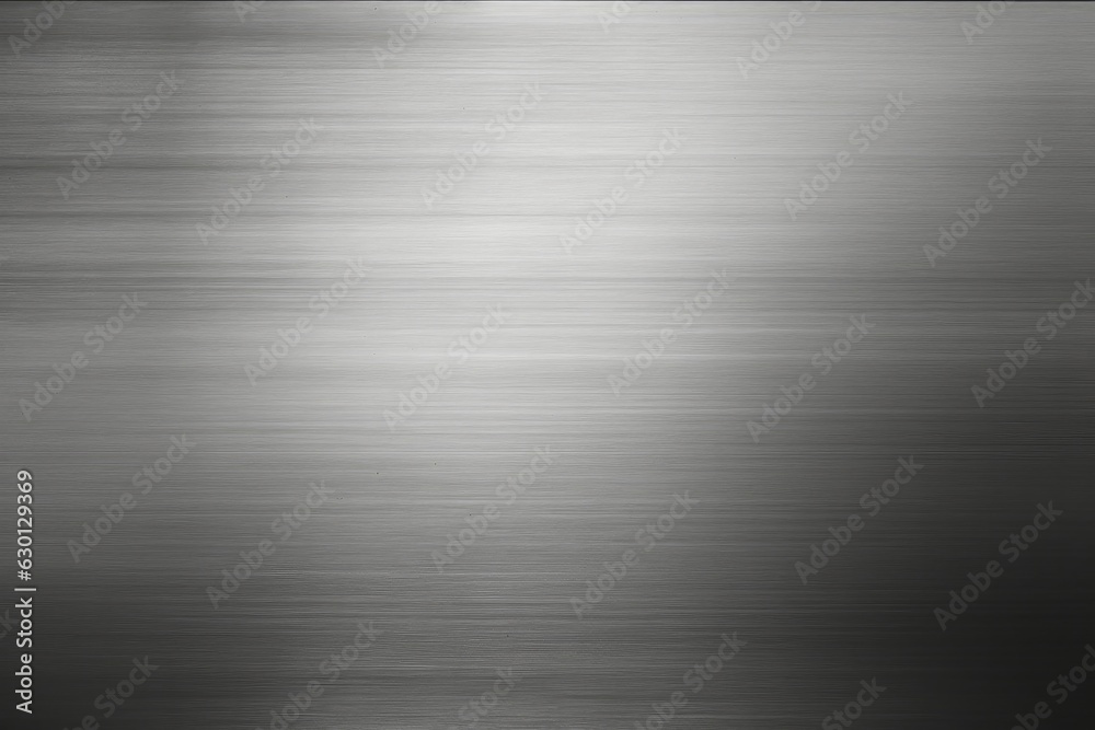 Sanded metal texture background, industrial brushed metal surface
