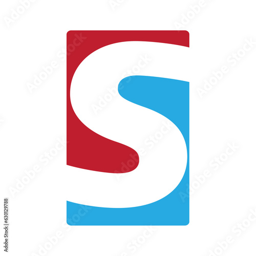 Logo minimalis lettering S