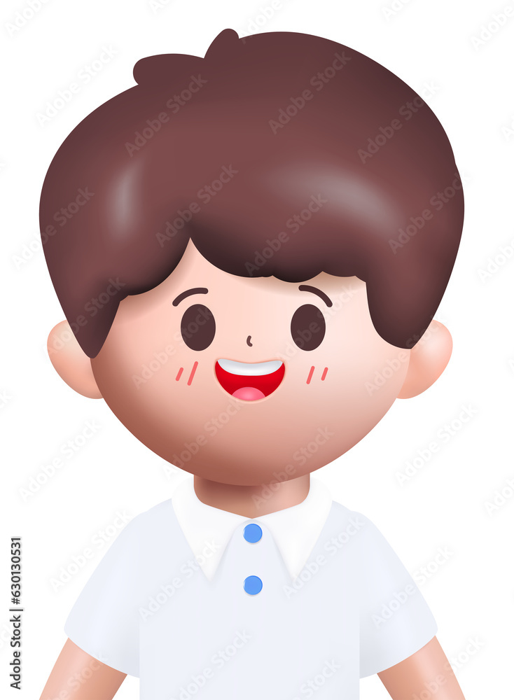 3d rendering Happy cute Students Back to school character design. 3d rendering Happy cute Students Back to school character design.
