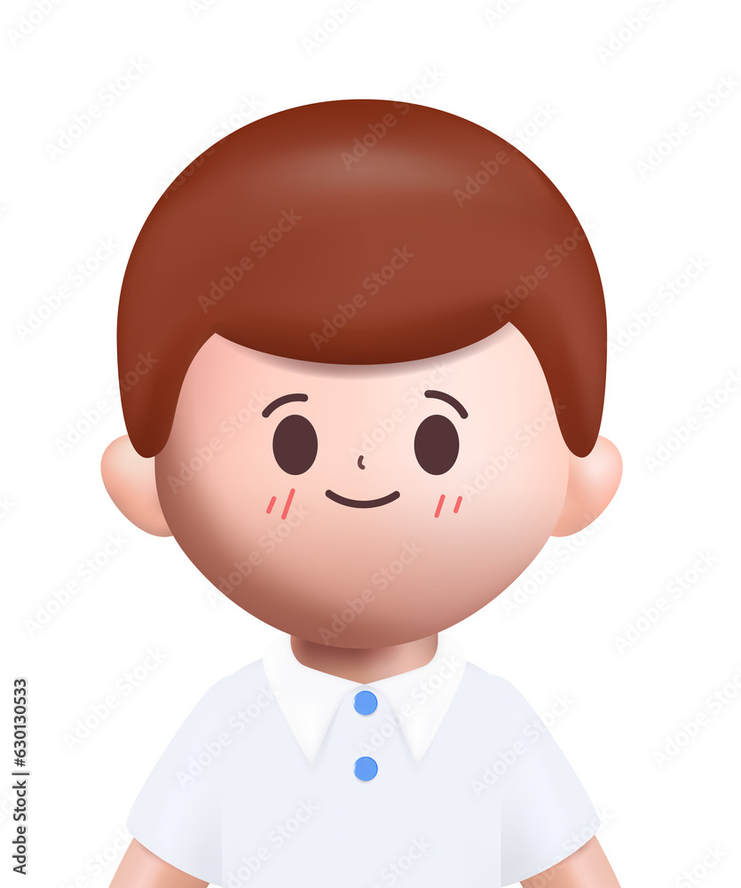 3d rendering Happy cute Students Back to school character design. 3d rendering Happy cute Students Back to school character design.