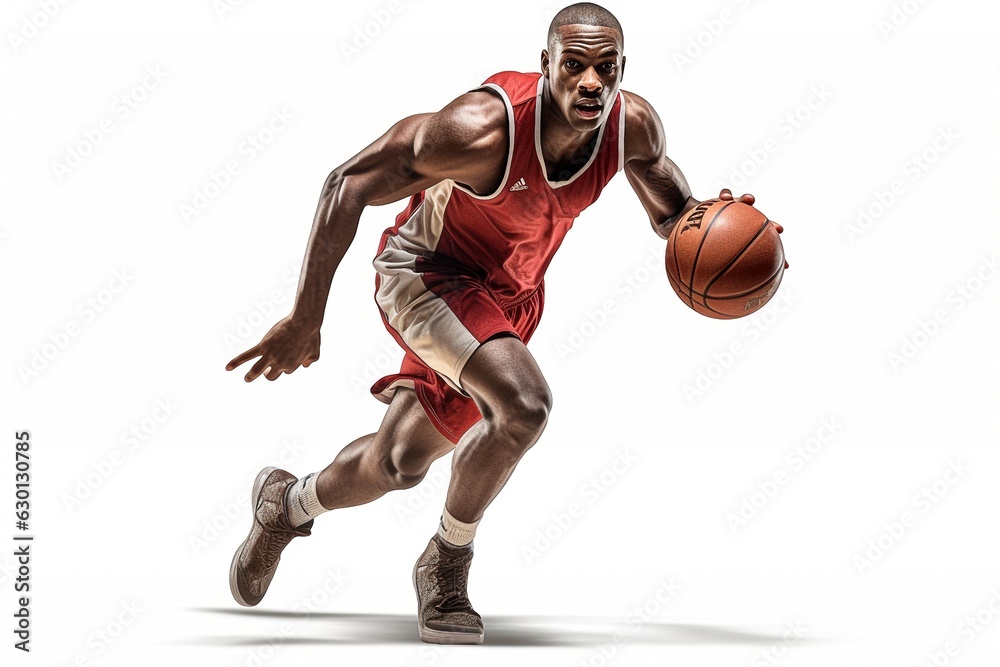 © Fotograf - basketball player isolated on white background. © Fotograf - basketball player isolated on white background.