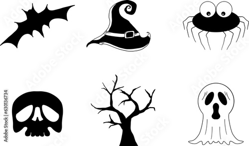 halloween monsters set