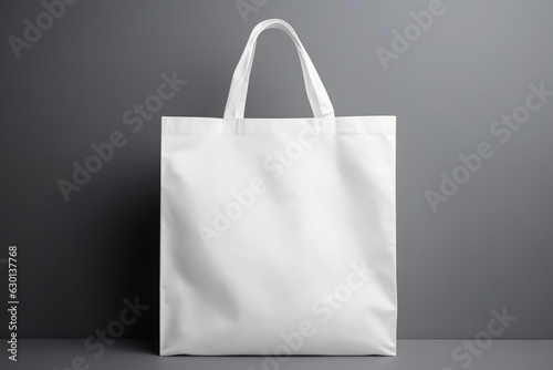 Slika na platnu Versatile Plain Cotton Bag for Eco-Friendly Bamboo Packaging - Mockup ecobag