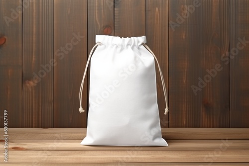 Versatile Plain Cotton Bag for Eco-Friendly Bamboo Packaging - Mockup ecobag photo