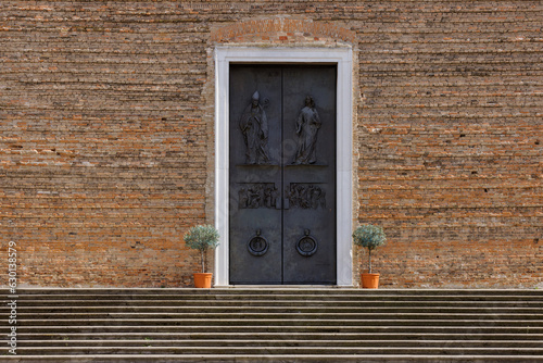 Basilica de Santa Justina entrance door photo