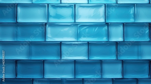 Ice glass brick wall background
