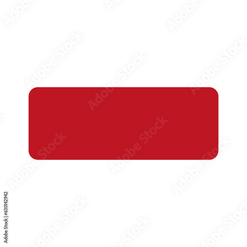 Red rectangle. Vector illustration. EPS 10.