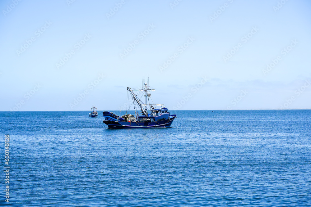 Large fishing boat at Monterey Bay, California. Large fishing boat at Monterey Bay, California.