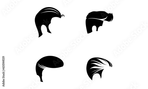Man hairstyle set illustration vector design