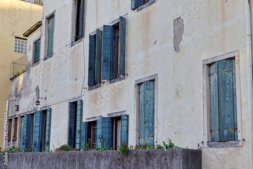 Old Town Charm Vintage Windows in Padua Italy © Dario Bajurin