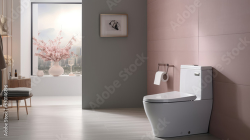 Modern toilet interior