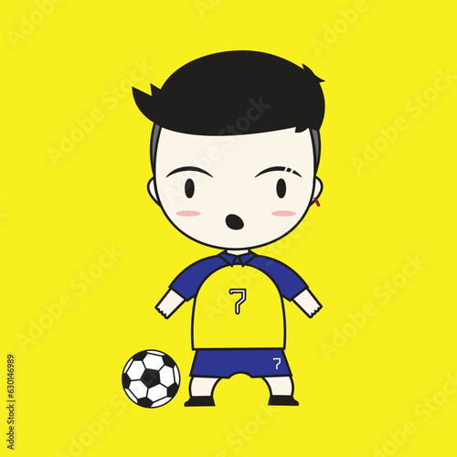 football animation, soccer player, kids animation, football player, cover book animation, cartoon charater