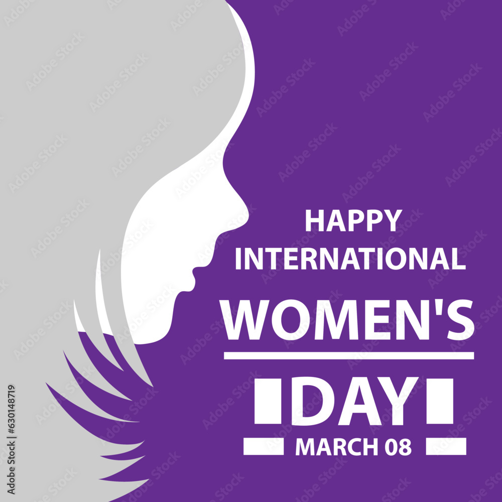 International Women's Day is celebrated on the 8th of March,women's rights. Vector illustration design..eps